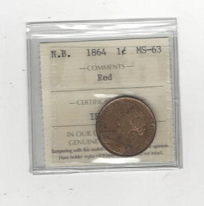 1864�N ICCS �O���[�h �j���[�u�����Y�E�B�b�N ?1 1�Z���g�A**MS-63** (�V���[�g6�A�L�ڂȂ�)