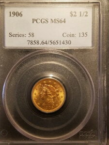1906N 2.50h NH[^[C[O * PCGS MS64 * s킸176,330