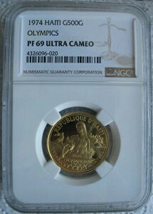 �n�C�` 1974�N ���� 500�O�[���h NGC PF-69 Ult.Cameo �I�����s�b�N