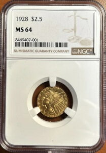 1928N AJ CfBAwbh 2.5h NGCO[h MS64 BUuAg 