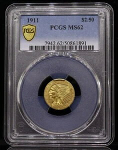 1911N 2.50h Ch PCGS MS62