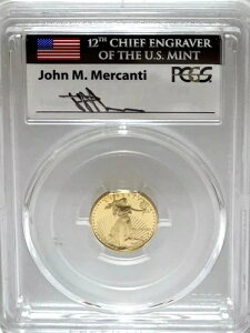 1990�N P $5 �S�[���h�C�[�O�� 18 PCGS PR70 MERCANTI �F�� ���[���h���C�h �Ǖi # GAM