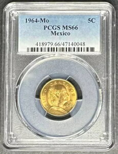 1964-Mo ���L�V�R �V���R�E�Z���^�{ 5C PCGS MS-66�A3 �_�w���� 5 �h������!!!