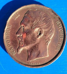 �t�����X ���_�� CONFOLENS 1865 �i�|���I�� 3 �� EMPEREUR by BARRE ? 42.0 mm 36.2 gr