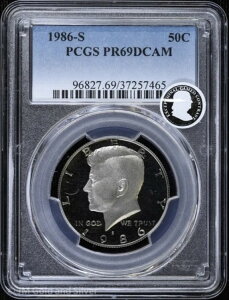 1986-S 50Zg v[t PlfB n[t_[ PCGS PR 69 DCAM
