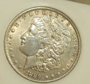 1889年モルガン銀貨 - 流通品、鮮明なディテール、周辺部の色調 4762-5