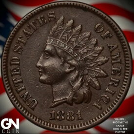 1881年インディアンヘッドセントペニーZ7948