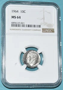 AJ 1964N 10Zg [Yxg Vo[_C NGC MS 64 F̃Be[WRC