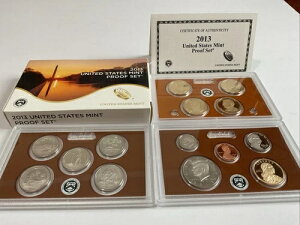 2013-S 米国造幣局発行 プルーフセット 鑑定書・箱付き 14枚 アメリカ合衆国