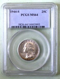 S8 - AJOVg25ZgNH[^[ 1944-S PCGS MS-64 