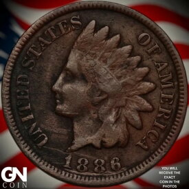 1886年 タイプ1 インディアンヘッド セントペニー A3870