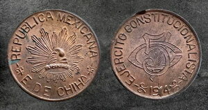 LVRv` 5Z^{ 1915- unc r/b DIE BROKEN