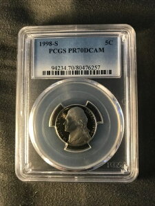 1998-S jbP 5Zg PCGS PR70DCAM ɖ邢F̍ōO[h