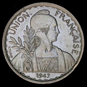 ???? tX̃ChVi ChVi 1 sAXg 1947 N [h KM# 32.2 WFg[ UNC