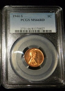1944-S 1Zg J[ EB[g Zg PCGS MS 66 RD