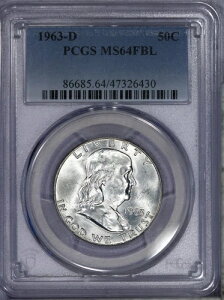 1963-D tN n[t_[ 50Zg PCGS MS64 FBL
