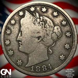 1884 リバティ V ニッケル Z7293