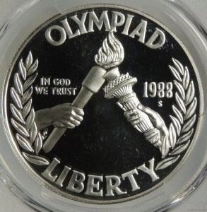 1988年 Sプルーフ米国オリンピック記念90%銀貨 1オンス ラウンドドル