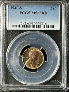 1940-S 1C RD J[EEB[g 1Zg PCGS MS65RD 80579316