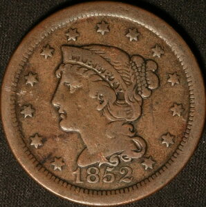1852 �N���[�W �Z���g�A�܂��f���炵�����[�W �Z���g�A�f���炵���^�C�v�̃R�C���ł��B