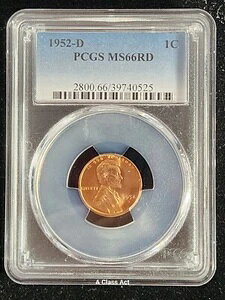 1952�N D �����J�[�� �E�B�[�g�Z���g�y�j�[ PCGS MS 66 RD�BT5073
