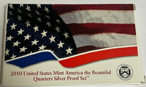 2010-S シルバー アメリカ ザ ビューティフル クォーター プルーフ セット - COA 付き
