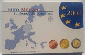 hCcRCZbg PROFF Euro M?nzen Bundesrepublik Deutschland 2002 D!
