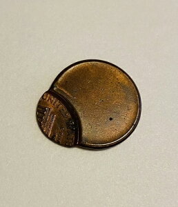 ヴィンテージ アメリカ リンカーン記念館 セントペニー 1セント ストラックスルー プランシェット ストライクフォールト コイン