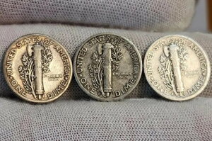 1929�N- PDS AVE CIR �}�[�L�����[�_�C�� 90% �V���o�[-** �R�C��3���Z�b�g - ��������**