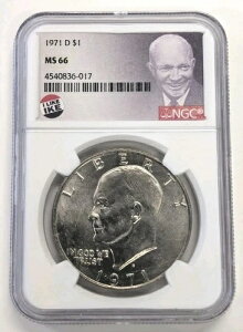 1971N D 1h oeB AC[n[ _[ NGC MS66 (I Like Ike) x