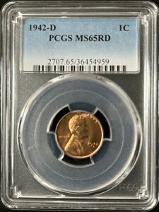 1942-D 1C RD J[ 1Zg PCGS MS65RD 36454959