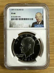 1971N S $1 NGC PF68 JI Vo[ v[t AC[n[ h 40% Vo[ IKE x