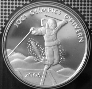 アンドラ 10 ダイナー シルバー プルーフ 2005 トリノ オリンピック - フリースタイル スキーヤー