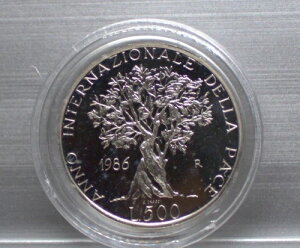 LORC C^A 500  ANNO INTERNAZIONALE DELLA PACE 1986 PROOF-219