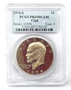 1974-S �A�C�[���n���[�h�� - PCGS PR69DCAM �N���b�h