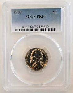PR64 1956NWFt@[\jbP PCGSO[h US 5C v[t P-MINT EXACT RC1