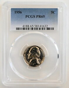 PR65 1956NWFt@[\jbP PCGSO[h US 5C v[t P-MINT EXACT RC1
