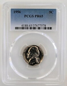 PR65 1956NWFt@[\jbP PCGSO[h US 5C v[t P-MINT EXACT RC1