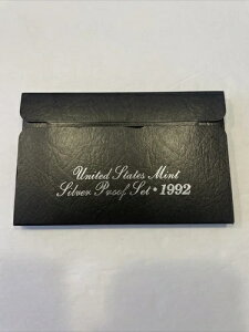 アメリカ造幣局 1992年 シルバープルーフセット。AF