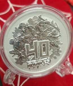 2024年ツバル ティーンエイジ・ミュータント・ニンジャ・タートルズ 40周年記念 1ドル銀貨??????