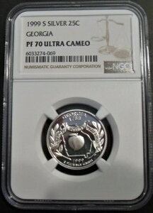 1999-S W[WA Vo[ 25Zg NGC PF70 EgJI
