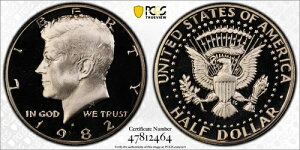 1982N S 50Zg PlfB n[t_[ PCGS PR69DCAM S[hV[hTrueViewی