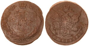 ���V�A 5�R�y�C�J 1763�N ��A�F10�R�y�C�J�ЂɃG���{�X���H�A�c��104448-