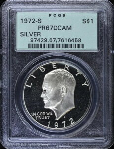 1972-S 1h v[t AC[n[uACNv PCGS PR 67 DCAM | OGH