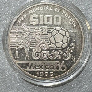 1985�N���L�V�RFIFA���[���h�J�b�v1986�T�b�J�[�v���[�t�V���o�[100�y�\�R�C���J�v�Z��