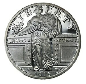 1916�N���o�e�B�N�H�[�^�[�f�U�C���B�v���[�t�̂悤��1�I���X��� .999 �R���N�^�[���E���h M-157
