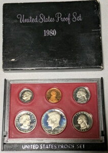 1980年アメリカ合衆国公式米国造幣局プルーフコインセット