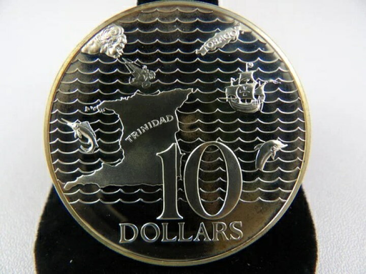 楽天市場】1972年トリニダード・トバゴ10ドル銀貨プルーフ : WORLD 