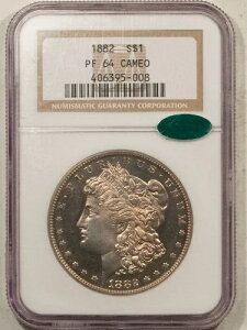 1882N 1h v[t [KE_[ NGC PF-64 JI v~Ai! CAC Fς!