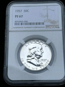 1957N 50Zg AJ tN 90% Vo[ n[th PF 67 NGC +++MINT+++